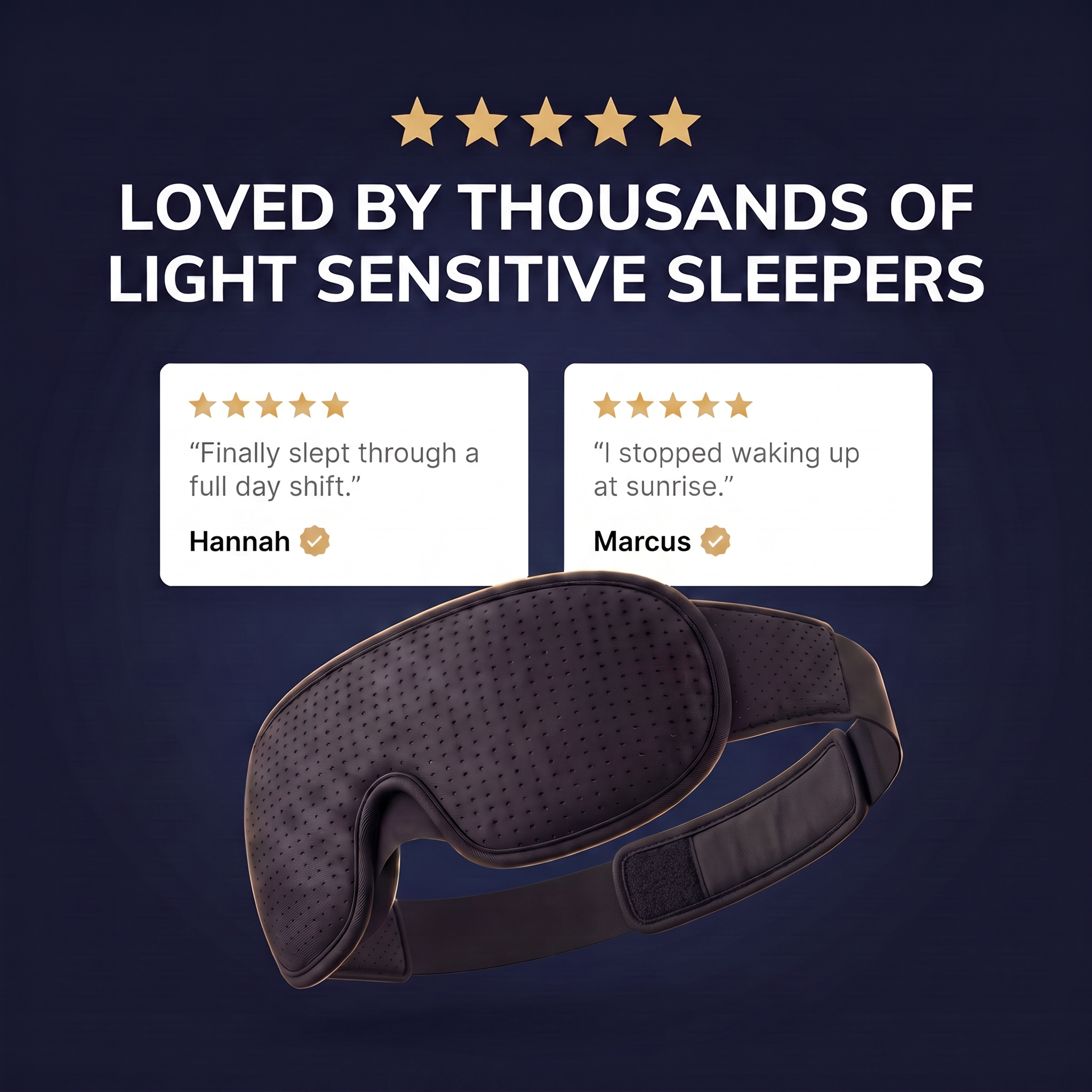 The Blackout Mask™ – 3D Contoured Sleep Mask